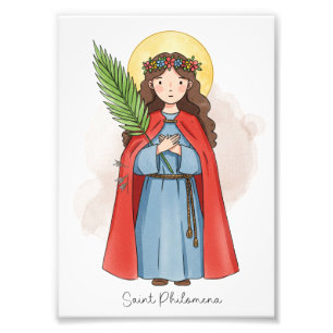 Sainte Philomena, impression photo catholique