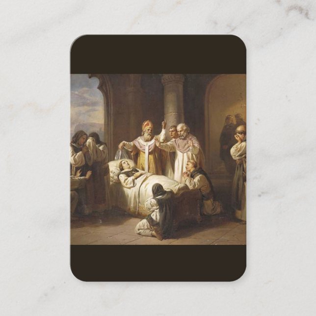 Sainte prière pour la carte de prière mourante (Devant)