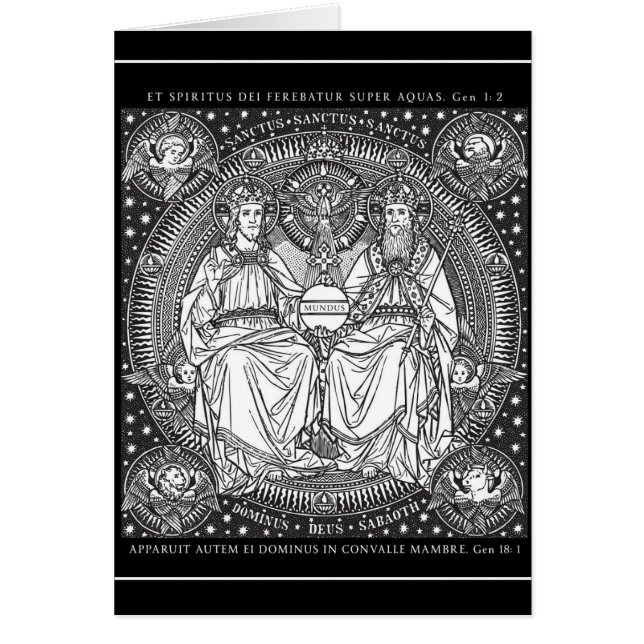 Sainte Trinité Latin Gloria Patri Art (Devant)