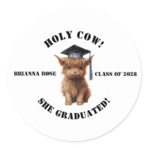 Sainte vache ! Stickers Graduation