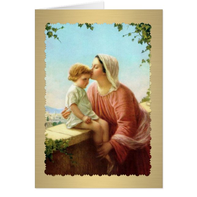 Sainte Vierge Marie Jésus catholique Religieux (Devant)