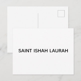 #SAINTISHAHLAURAH POSTKARTE