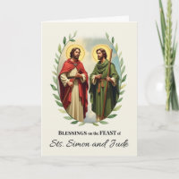 Saints Simon und Jude Fest Tag Segen Wreath