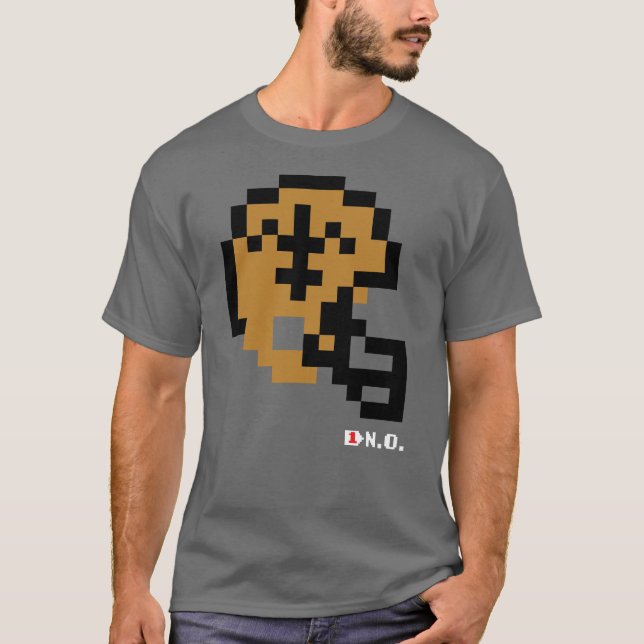 Saints Tecmo Bowl Helmet T - Shirt (Vorderseite)
