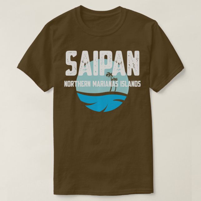 Saipan CNMI Sun und Sea Long Sleeve T-Shirt (Design vorne)