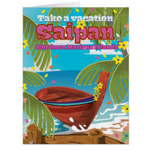 Saipan-Insel-Reiseposter .