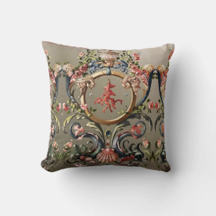 SAISHELLE, KRALLEN, DOLPHINE, ANTIQUE WIRBEL KISSEN