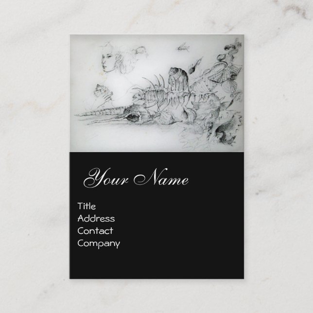 SAISHELLE MIT JUNG MÄDCHEN VISITENKARTE (Vorderseite)