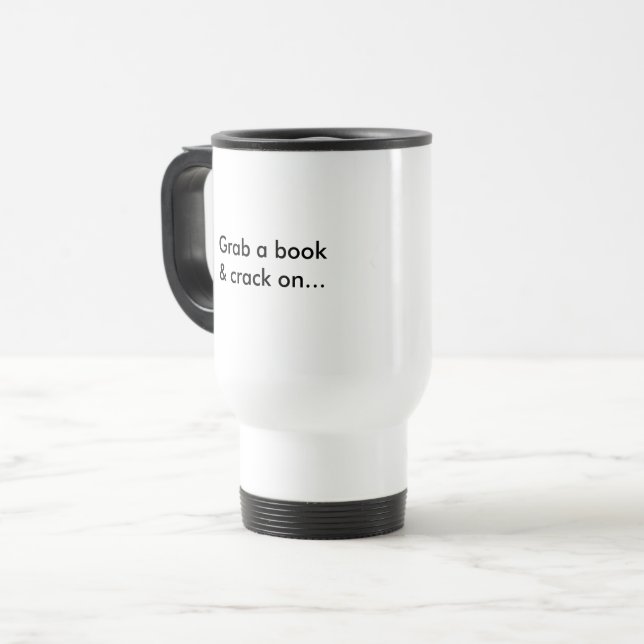 "Saisissez un livre et une fente sur…" Tasse de (Devant gauche)