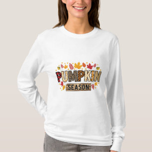 Saison citrouille Automne T-shirt esthétique   Pat