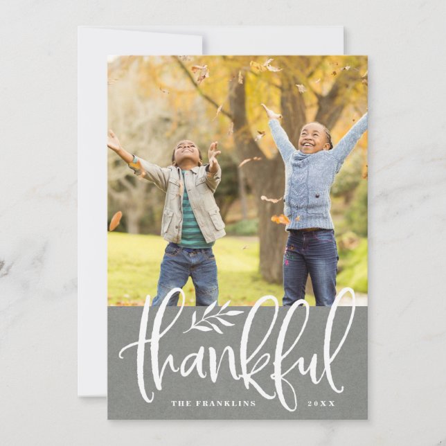 Saison de grâce | Carte photo de Thanksgiving (Devant)