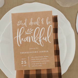 Saison de grâce   Invitation au dîner de Thanksgiv