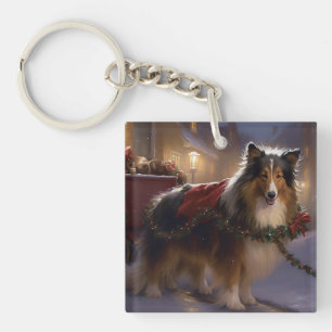 Saison de Noël du Shetland Sheepdog
