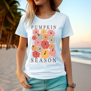 Saison des citrouilles : T-Shirt automnal cosy pou
