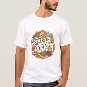 Saison-des-Wechsel-Typografie-Design T-Shirt