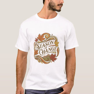 Saison-des-Wechsel-Typografie-Design T-Shirt