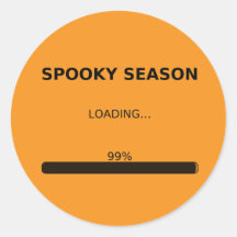 Saison éffrayante Chargement 99% - Sticker Hallowe