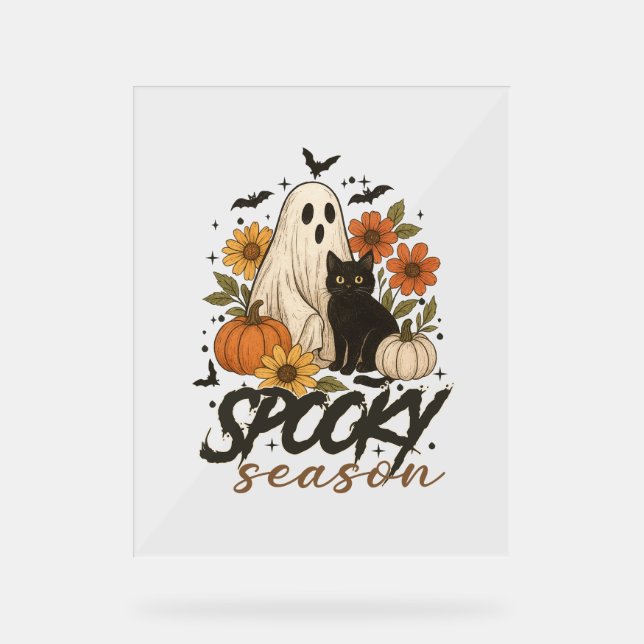 Saison éffrayante Ghost Retro Éffrayant Halloween  (Recto)