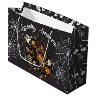 👻 saison Éffrayante Maison hantée noir Sac cadeau