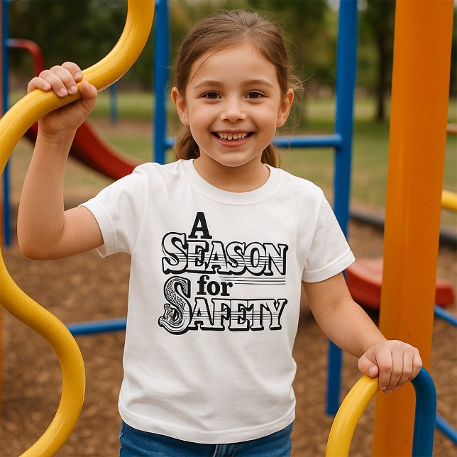 Saison für Sicherheit Schwarz/Weiß Motivierend T-Shirt (Von Creator hochgeladen)
