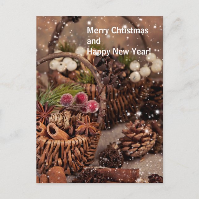 Saison Grußkarte Feiertagspostkarte (Vorderseite)