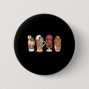 Saison Herbst Horror Film und Kaffeehaus Button