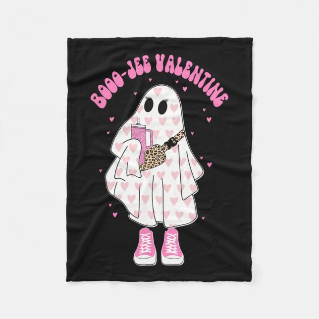 Saison Niedlich Ghost Valentine Kostüm Boujee Boo- Fleecedecke (Vorderseite)