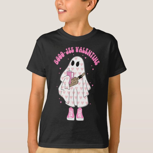 Saison Niedlich Ghost Valentine Kostüm Boujee Boo- T-Shirt (Vorderseite)