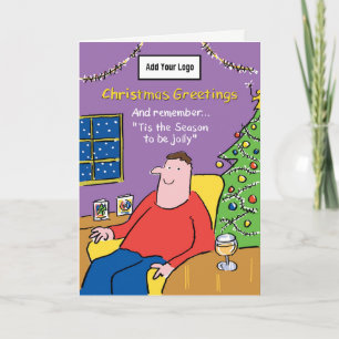 Saison pour être Jolly. Carte de Noël de l'entrepr