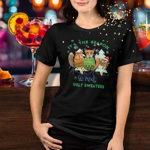 Saison zum Rocken hässlicher Pullover Waldtiere