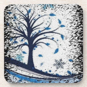 Saisonale Blue Cork Untersetzer