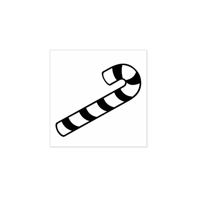 Saisonale Candy Cane Dekoration Gummi Briefmarke Gummistempel (Prägung)