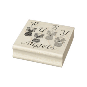 Saisonale Engel Gummistempel
