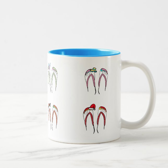 Saisonale Gedreht Flop-Tasse Zweifarbige Tasse (Rechts)