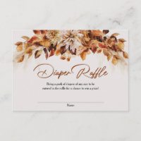 Saisonale Herbst-Blume Kupfer-Rost-Windeln Tombola