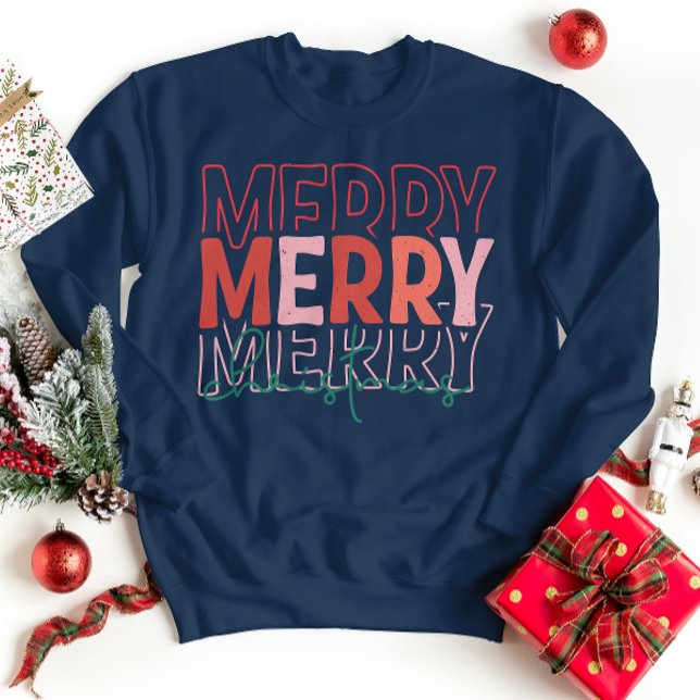Saisonale Schnecken: Frohe Weihnachten Winter Sweatshirt (Von Creator hochgeladen)