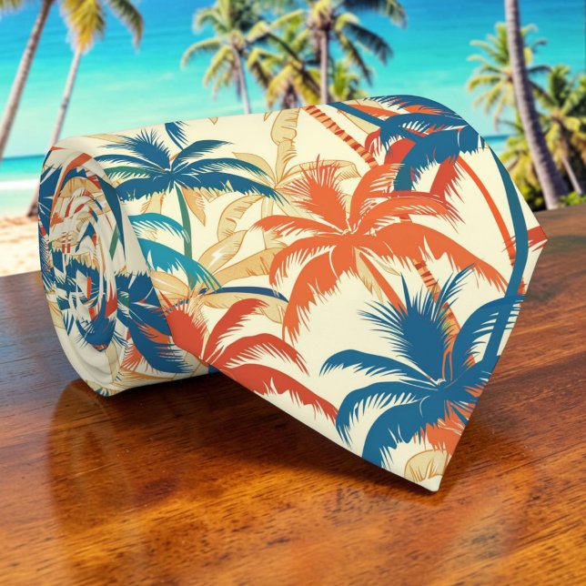 Saisonale Sommer-Palmbaum-Krawatte Krawatte (Von Creator hochgeladen)