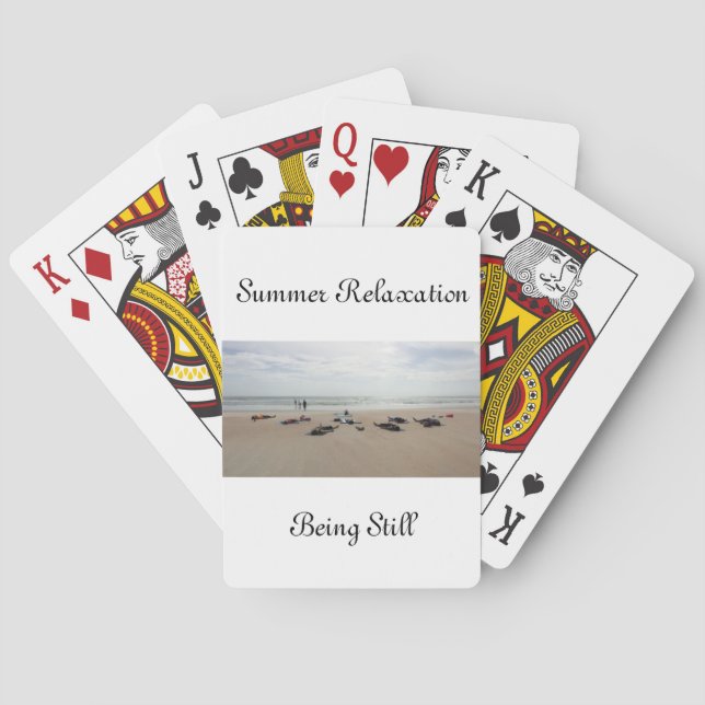 Saisonale Sommerspielkarten Spielkarten (Rückseite)