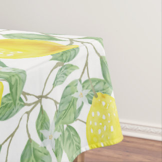 Saisonale Zitronen Tischdecke
