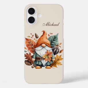 Saisonaler Gnom Name hinzufügen iPhone 16 Plus Hülle