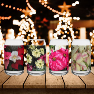 Saisonaler Holiday Poinsettias Floral Dosenglas