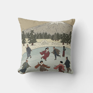 Saisonales Eislaufen Kissen