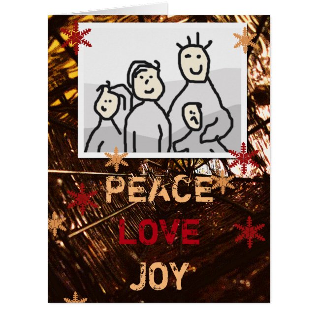 Saisonales Foto Freude Liebe Weihnachten (Vorderseite)