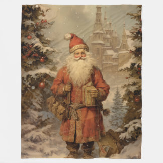 Saisonales Storybook Weihnachtsfest Fleecedecke