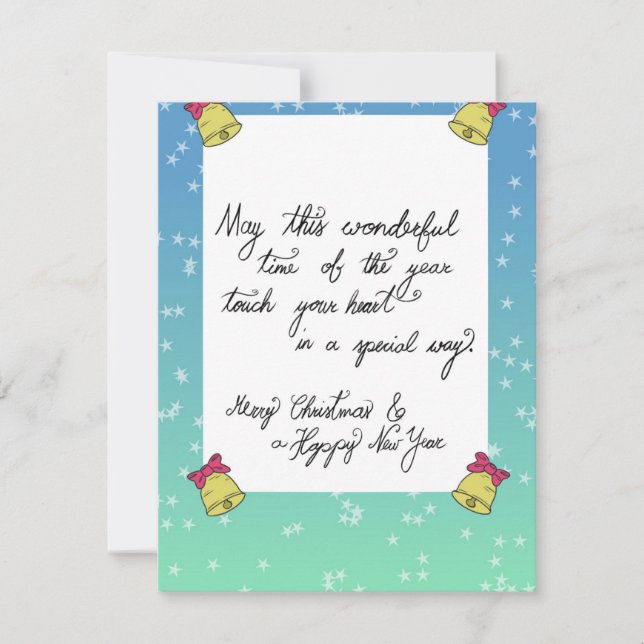 Saisonangebot Flat Holiday Card Feiertagskarte (Vorderseite)
