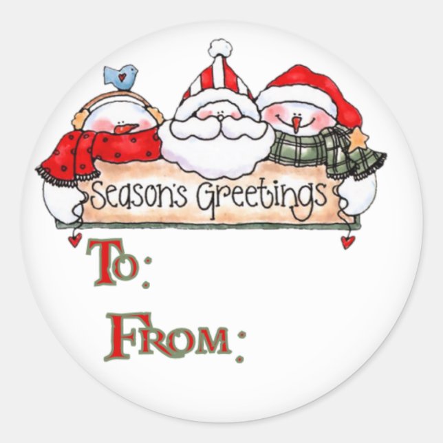 Saisonaufkleber Runder Aufkleber (Vorderseite)