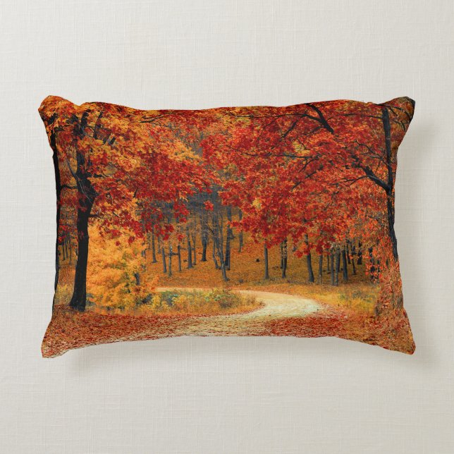 Saisonfarben des Herbstes Dekokissen (Vorderseite)