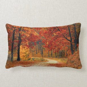 Saisonfarben des Herbstes Lendenkissen