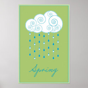 Saisons : Affiche de printemps