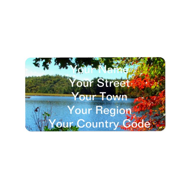 Saisons ändern sich natürlich adressaufkleber (Vorne)